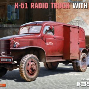 Modellino carri armati TANK model kit di montaggio Miniart  K-51 RADIO TRUCK WTRAILER KIT 1:35