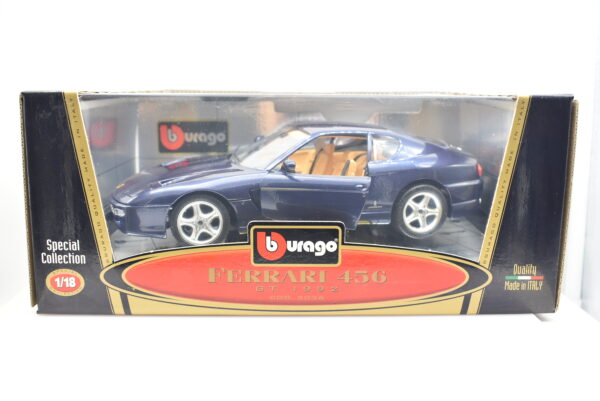 Modellino auto scala 1:18 Ferrari 456 GT Burago diecast modellismo da collezione - Image 3