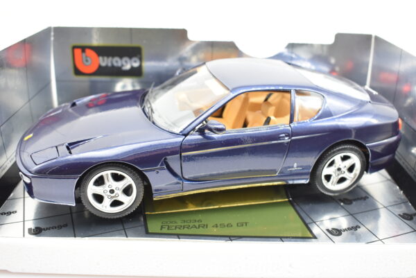 Modellino auto scala 1:18 Ferrari 456 GT Burago diecast modellismo da collezione - Image 9