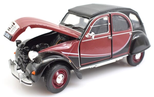 Modellino auto scala 1:24 Citroen 2 CV Welly diecast modellismo da collezione