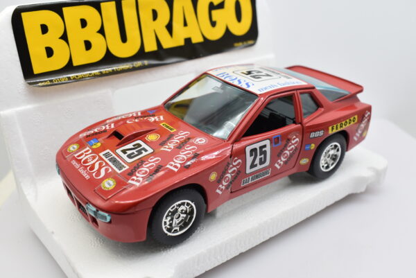 Modellino auto rally scala 1:24 Porsche 924 Turbo GR.2 Burago diecast modellismo da collezione - Image 8