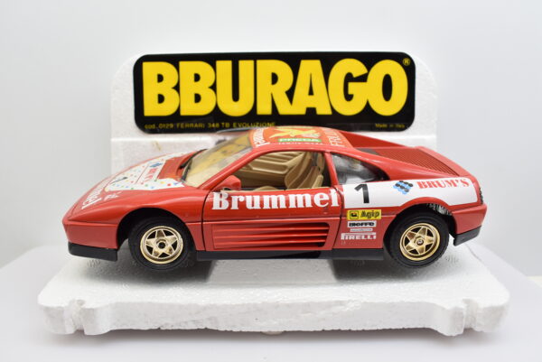 Modellino auto rally scala 1:24 Ferrari 348 tb Evoluzione Burago diecast modellismo da collezione - Image 2