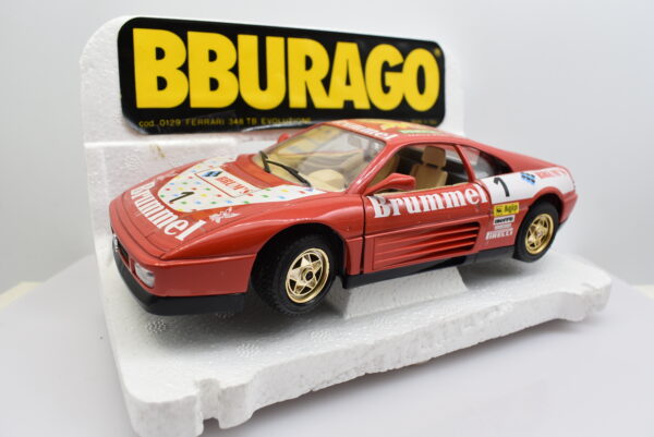 Modellino auto rally scala 1:24 Ferrari 348 tb Evoluzione Burago diecast modellismo da collezione - Image 3