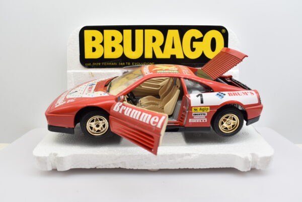Modellino auto rally scala 1:24 Ferrari 348 tb Evoluzione Burago diecast modellismo da collezione - Image 5