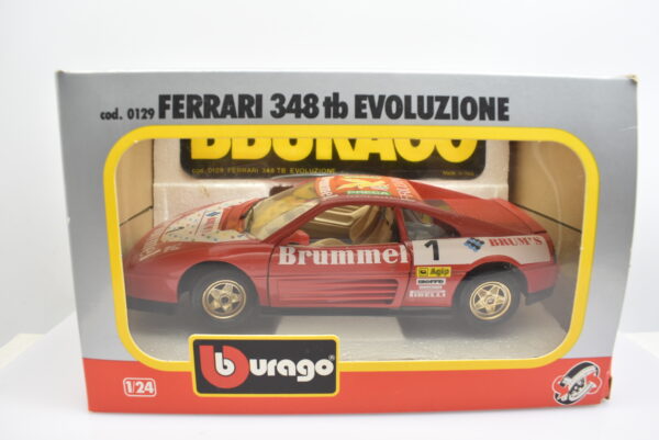 Modellino auto rally scala 1:24 Ferrari 348 tb Evoluzione Burago diecast modellismo da collezione - Image 10