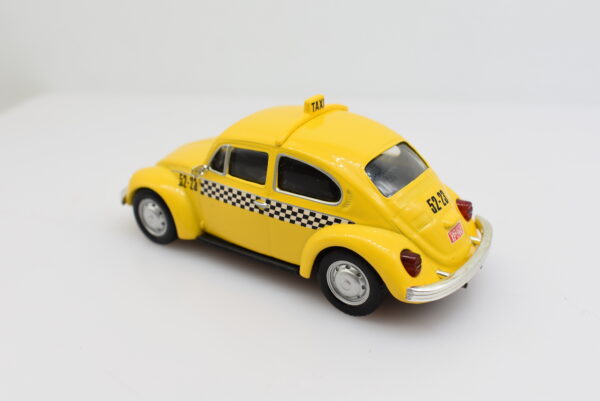 Modellino auto taxi scala 1:43 VW Beetle diecast modellismo da collezione - Image 4