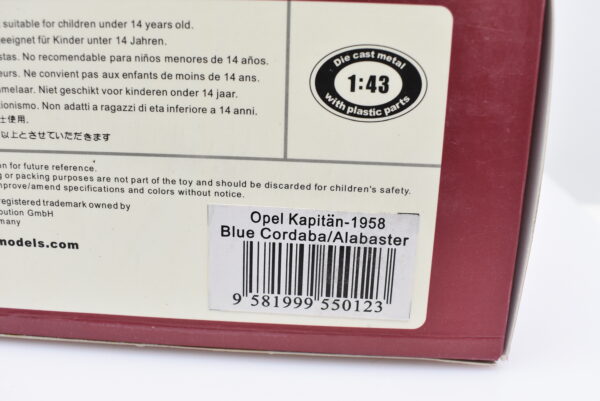 Modellino auto scala 1:43 Opel Kapitan diecast modellismo da collezione - Image 3