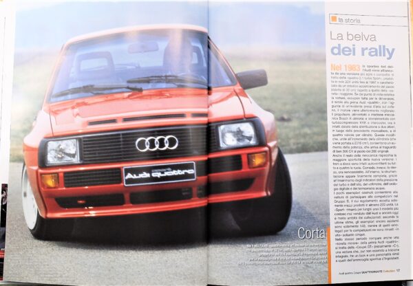 fascicolo Quattroruote Collection AUDI QUATTRO modellino auto 1:24 libro book - Image 5