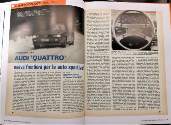 fascicolo Quattroruote Collection AUDI QUATTRO modellino auto 1:24 libro book - Image 9