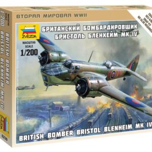 Modellino aerei da costruire model kit di montaggio Zvezda  BRITISH BOMBER BRISTOL BLENHEIM MK IV KIT 1:200