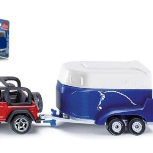 Modellino Siku AUTO CON RIMORCHIO TRASPORTO CAVALLI 1:87 modellismo diecast