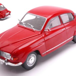 Modellino auto scala 1:24 SAAB 96 V4 RED diecast modellismo statico collezione