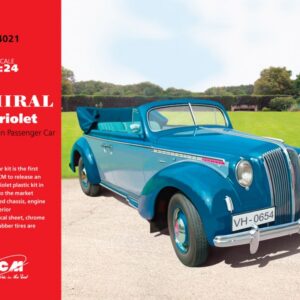 Modellino kit di montaggio  ICM  ADMIRAL CABRIOLET WWII GERMAN PASSENGER CAR KIT 1:24