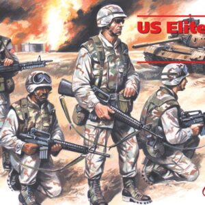 Modellino soldati model kit diorami ICM  US ELITE FORCES IN IRAQ 4 SOLDIERS KIT 1:35