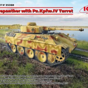 Modellino carri armati TANK model kit di montaggio ICM  BERGEPANTHER WITH Pz.Kpfw.IV TURRET KIT 1:35