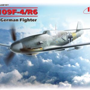 Modellino aerei da costruire model kit di montaggio ICM  MESSERSCHMITT Bf 109F-4R6 WWII GERMAN FIGHTER KIT 1:48