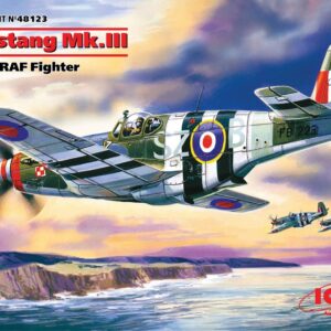 Modellino aerei da costruire model kit di montaggio ICM  MUSTANG Mk.III WWII RAF FIGHTER KIT 1:48