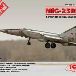 Modellino aerei da costruire model kit di montaggio ICM  MIG-25 RBT SOVIET RECONNAISSANCE PLANE KIT 1:72