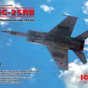 Modellino aerei da costruire model kit di montaggio ICM  MIG-25 RB SOVIET RECONNAISSANCE PLANE KIT 1:72