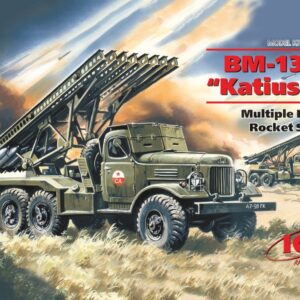 Modellino carri armati TANK model kit di montaggio ICM  BM-13-16 KATIUSHA MULTIPLE LAUNCH ROCKET SYSTEM ON ZIL-157 BASE KIT 1:72