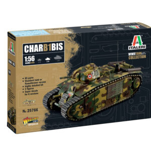 Modellino carri armati TANK model kit di montaggio Italeri CHAR B1 BIS KIT 1:56