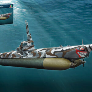 Modellino nave da montare model kit di montaggio Italeri  U-BOOT BIBER MIDGE SUBMARINE KIT 1:35