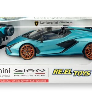 Modellino auto radio comandate rc  LAMBORGHINI SIAN BLUE CBATTERIE RICARICABILI AL LITIO RADIOCOMANDO 1:12