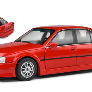 Modellino auto scala 1:18 OPEL OMEGA 3.0 24V 1990 RED diecast modellismo statico