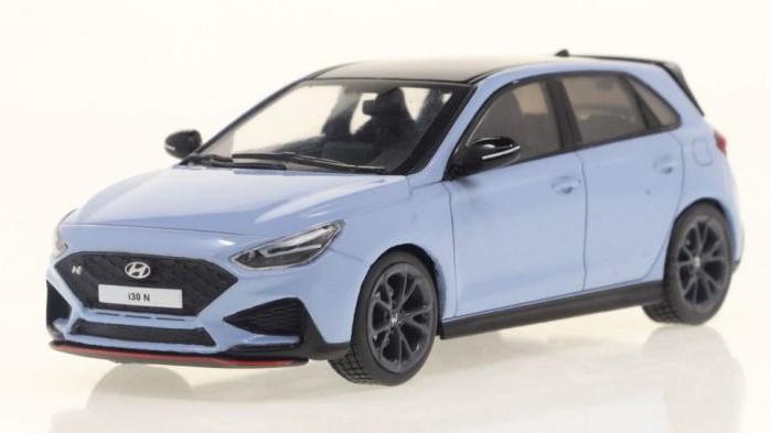 Modellino auto scala 1:43 HYUNDAI i30N 2022 BLUE diecast modellismo ...