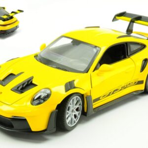 Modellino auto scala 1:24 PORSCHE 911 992 GT3 RS YELLOW modellismo diecast collezione