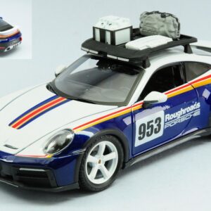 Modellino auto rally scala 1:24 Burago PORSCHE 911 DAKAR 2023 modellismo statico