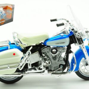 Modellino auto scala 1:18 Maisto HARLEY DAVIDSON FLH ELECTRA GLIDE 1966 BLUE