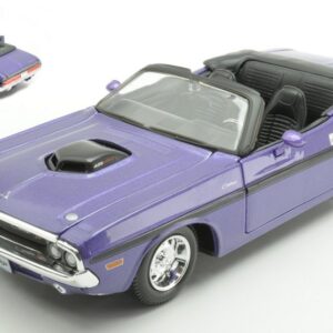 Modellino auto scala 1:24 DODGE CHALLENGER RT CONVERTIBLE diecast modellismo statico