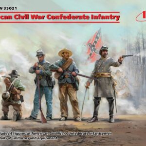 Modellino soldati model kit diorami  ICM  AMERICAN CIVIL WAR CONFEDERATE INFANTRY SET #1 KIT 1:35