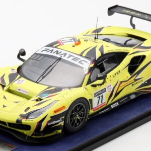 Modellino auto scala 1:18 Looksmart  FERRARI 488 GT3 N.71 IRON LYNX 3rd 24H SPA 2022 FUOCO SERRARIGON racing modellismo
