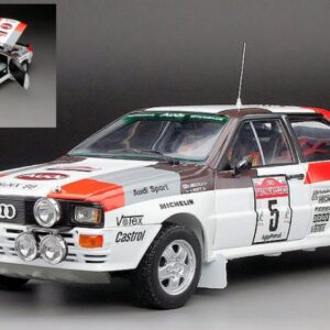 Modellino auto rally scala 1:18 SunStar  AUDI QUATTRO A2 N.5 RALLY SANREMO 1983 H.MIKKOLA