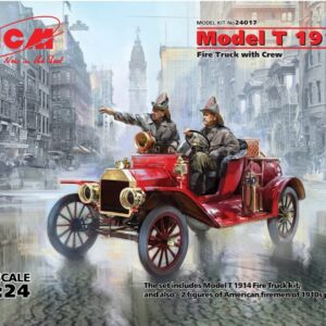 Modellino auto model kit di montaggio ICM  MODEL T 1914 FIRE TRUCK WITH CREW KIT 1:24