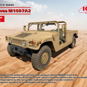 Modellino auto jeep model kit di montaggio ICM HUMVEE M1097A2 KIT 1:35