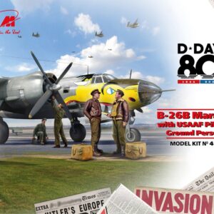 Modellino aerei model kit di montaggio ICM  B-26B MARAUDER WITH USAAF PILOTS AND GROUND PERSONNELL KIT 1:48