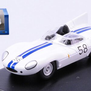 Modellino auto scala 1:76 JAGUAR D TYPE 24H LE MANS racing modellismo statico