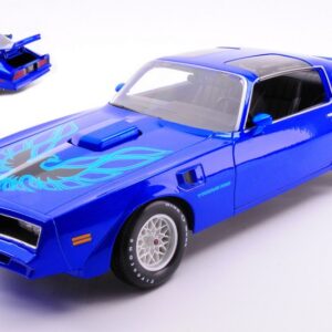 Modellino auto scala 1:18 PONTIAC FIREBIRD TRANS AM 1978 BLUE modellismo
