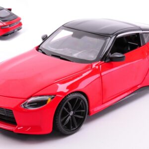 Modellino auto scala 1:24 NISSAN 400Z 2023 RED diecast modellismo statico