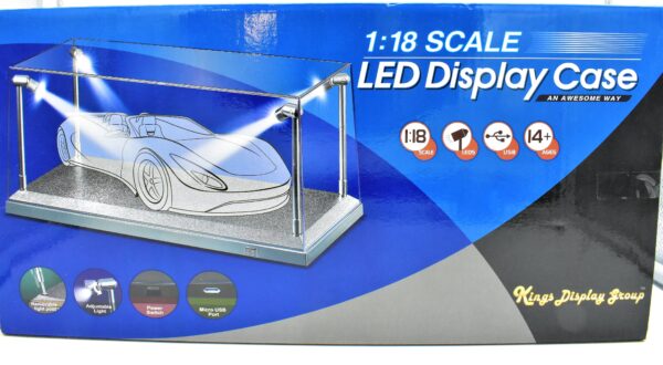 teca box vetrina ESPOSITORE per modellini auto scala 1:18 showcase display case - Image 6