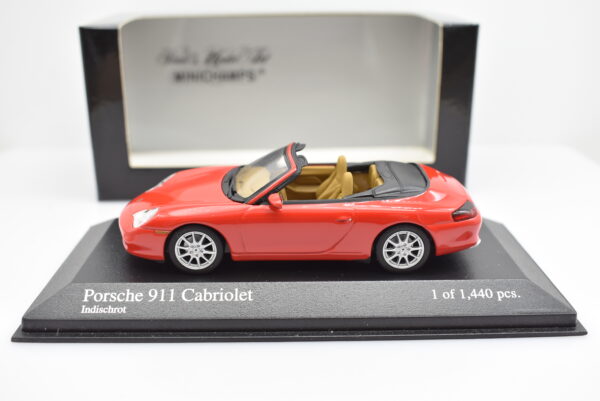 Modellino auto scala 1:43 Porsche 911 Cabriolet Minichamps diecast modellismo da collezione - Image 3