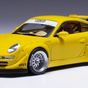 Modellino auto scala 1:43 Ixo PORSCHE RWB 997 YELLOW diecast modellismo statico