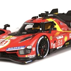 Modellino auto scala 1:18 Burago FERRARI 499P LE MANS 2023 GIOVINAZZI racing modellismo statico