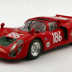 Modellino auto scala 1:43 Best ALFA ROMEO 33.2 TARGA FLORIO 1968 racing modellismo statico