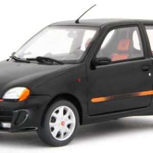 Modellino auto scala 1:18 Laudo Racing  FIAT 600 SPORTING ABARTH 1998 BLACK modellismo statico collezione