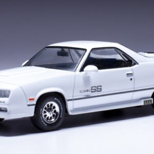 Modellino auto scala 1:43 CHEVROLET EL CAMINO SS 1987 WHITE diecast modellismo statico
