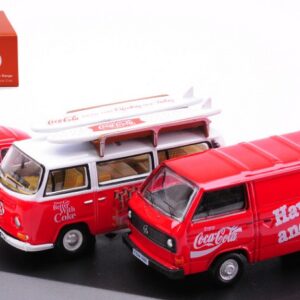 Modellino auto furgone 3 PIECES VW SET COCA COLA 1:76 modellismo diecast